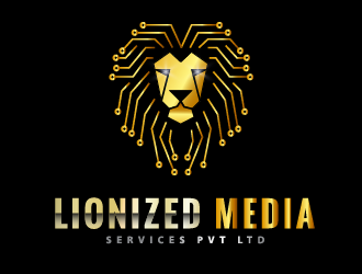 A LIONIZED MEDIA SERVICES PVT LTD logo design by AnuragYadav