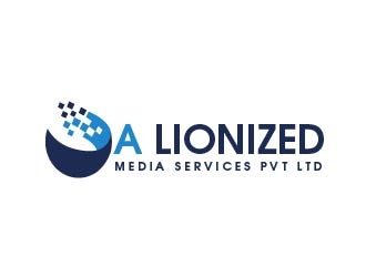 A LIONIZED MEDIA SERVICES PVT LTD logo design by shravya