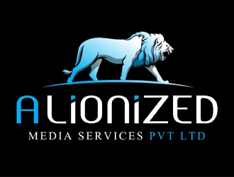A LIONIZED MEDIA SERVICES PVT LTD logo design by MAXR