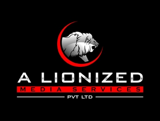A LIONIZED MEDIA SERVICES PVT LTD logo design by MAXR