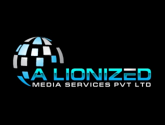 A LIONIZED MEDIA SERVICES PVT LTD logo design by uttam