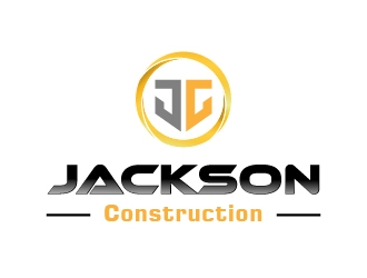 Jackson Construction  logo design by stayhumble