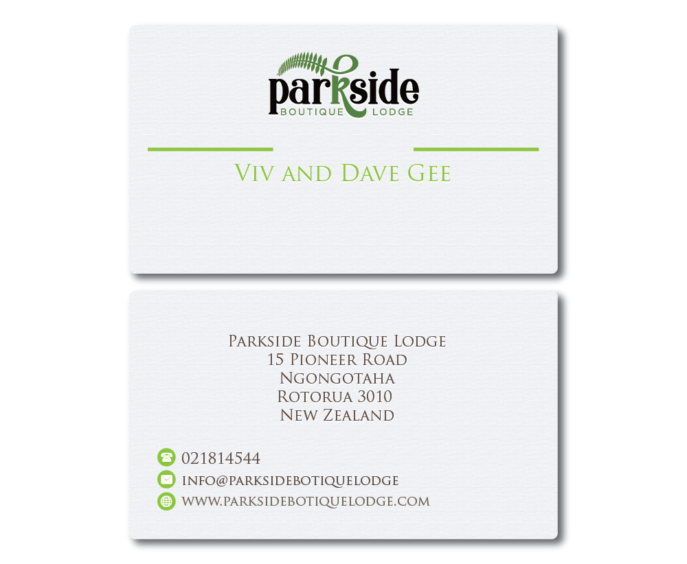 Parkside Boutique Lodge logo design by pixeldesign