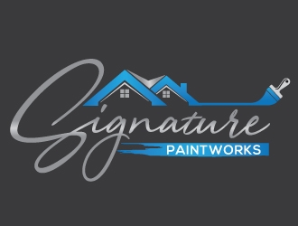 Signature Paintworks  logo design by Upoops