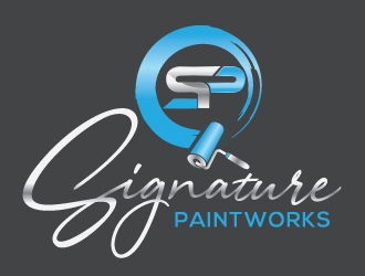 Signature Paintworks  logo design by Upoops