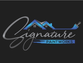Signature Paintworks  logo design by Upoops