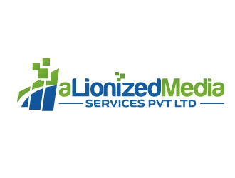 A LIONIZED MEDIA SERVICES PVT LTD logo design by jaize