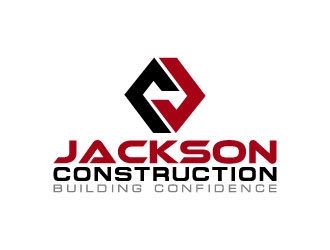 Jackson Construction  logo design by pixalrahul