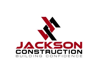 Jackson Construction  logo design by pixalrahul