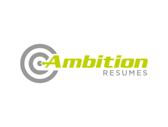 Ambition Resumes -  Clear. Concise. Meaningful. Quantifiable. Targets logo design by sokha