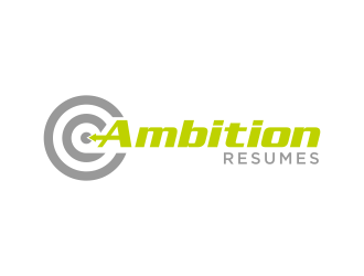 Ambition Resumes - Clear. Concise. Meaningful. Quantifiable. Targets logo design by sokha