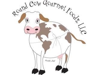 Round Cow Gourmet Foods LLC logo design by not2shabby
