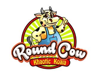 Round Cow Gourmet Foods LLC logo design by DreamLogoDesign