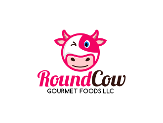 Round Cow Gourmet Foods LLC logo design by senandung