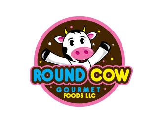 Round Cow Gourmet Foods LLC logo design by munna