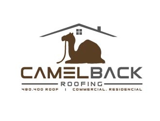 CAMELBACK ROOFING logo design by shravya