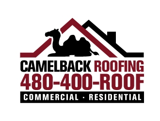 CAMELBACK ROOFING logo design by moomoo