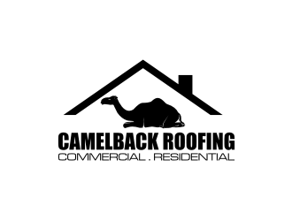 CAMELBACK ROOFING logo design by sodimejo