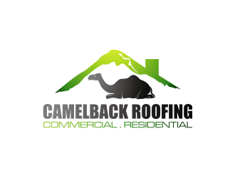 CAMELBACK ROOFING logo design by sodimejo