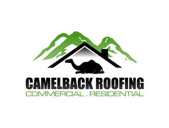CAMELBACK ROOFING logo design by sodimejo
