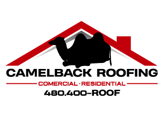 CAMELBACK ROOFING logo design by axel182