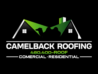 CAMELBACK ROOFING logo design by axel182
