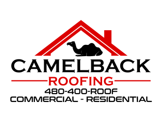 CAMELBACK ROOFING logo design by beejo