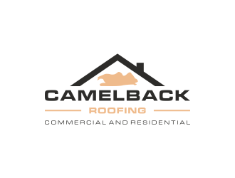 CAMELBACK ROOFING logo design by haidar
