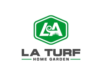 L A Turf logo design by design_brush
