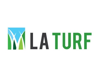 L A Turf logo design by Conception