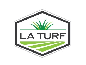 L A Turf logo design by Conception