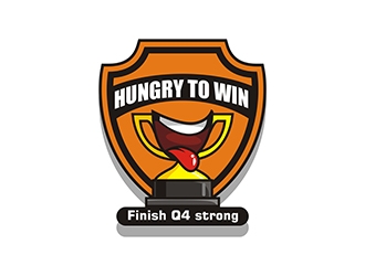 Hungry to Win logo design by gitzart