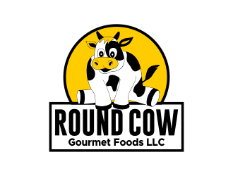 Round Cow Gourmet Foods LLC logo design by nandoxraf