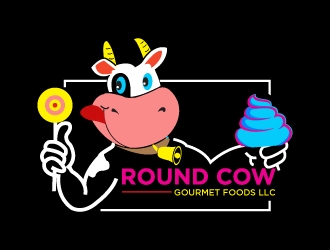 Round Cow Gourmet Foods LLC logo design by jafar