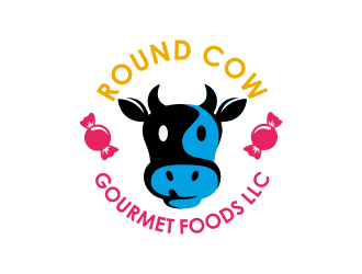 Round Cow Gourmet Foods LLC logo design by Kruger