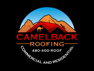 CAMELBACK ROOFING logo design by beejo