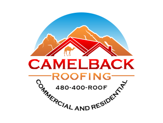 CAMELBACK ROOFING logo design by beejo