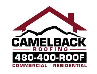 CAMELBACK ROOFING logo design by moomoo
