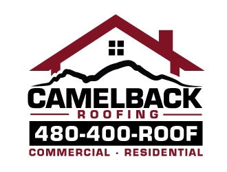 CAMELBACK ROOFING logo design by moomoo