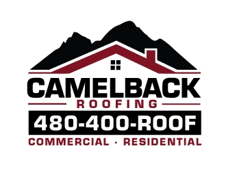 CAMELBACK ROOFING logo design by moomoo