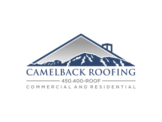 CAMELBACK ROOFING logo design by savana
