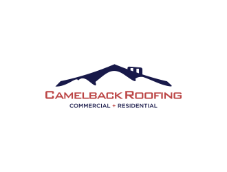 CAMELBACK ROOFING logo design by haidar