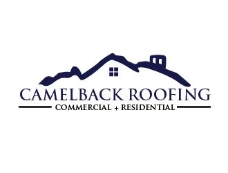 CAMELBACK ROOFING logo design by shravya