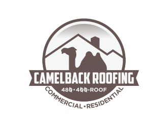 CAMELBACK ROOFING logo design by Kruger