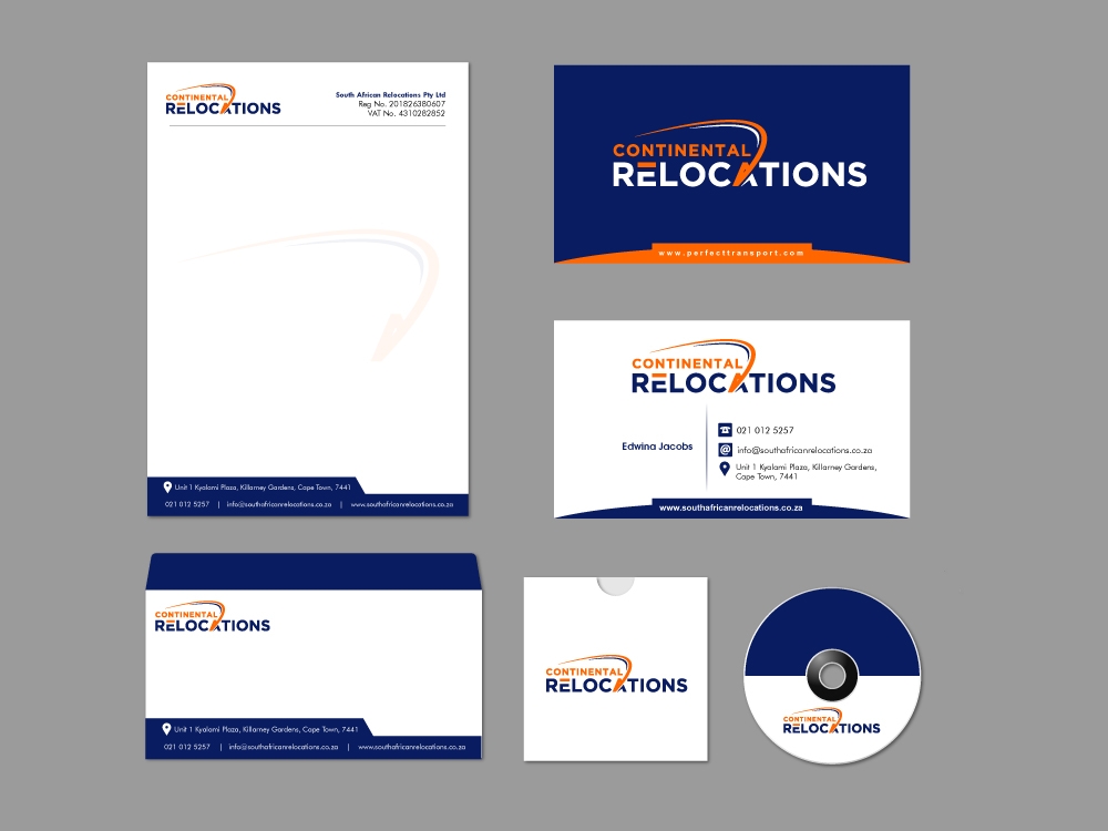 Continental Relocations & South African Relocations logo design by shravya