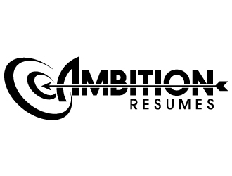 Ambition Resumes -  Clear. Concise. Meaningful. Quantifiable. Targets logo design by kgcreative