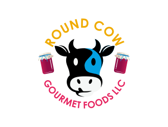 Round Cow Gourmet Foods LLC logo design by Kruger