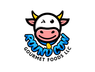 Round Cow Gourmet Foods LLC logo design by senandung