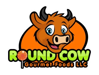 Round Cow Gourmet Foods LLC logo design by daywalker