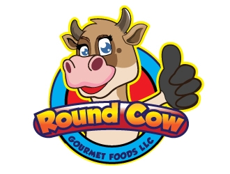 Round Cow Gourmet Foods LLC logo design by logoguy